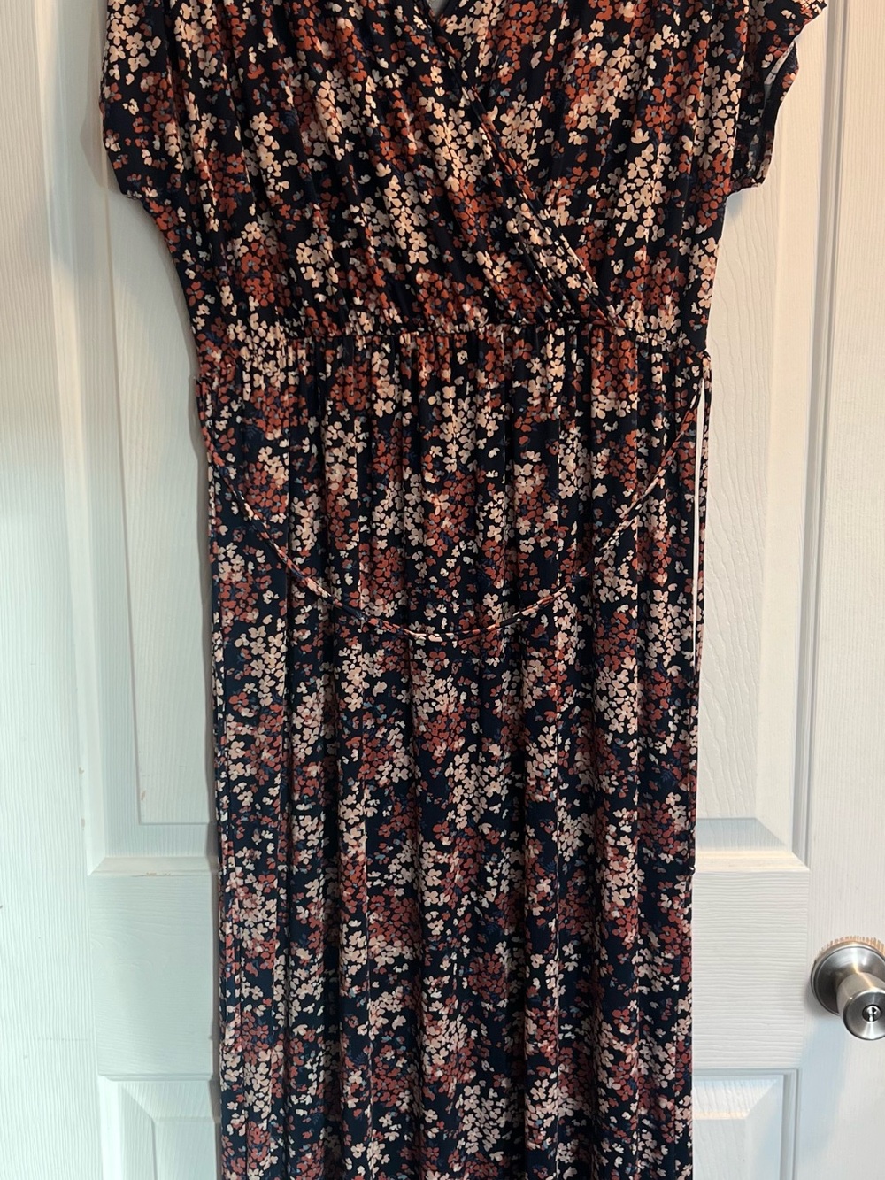 white birch Santa Barbara Maxi Dress - Navy Floral